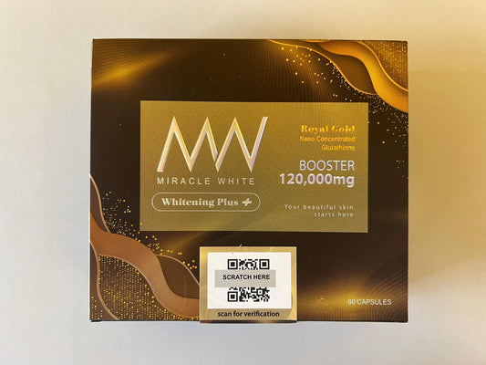 Miracle White Royal Gold Nano Concentrated Glutathione 120000mg